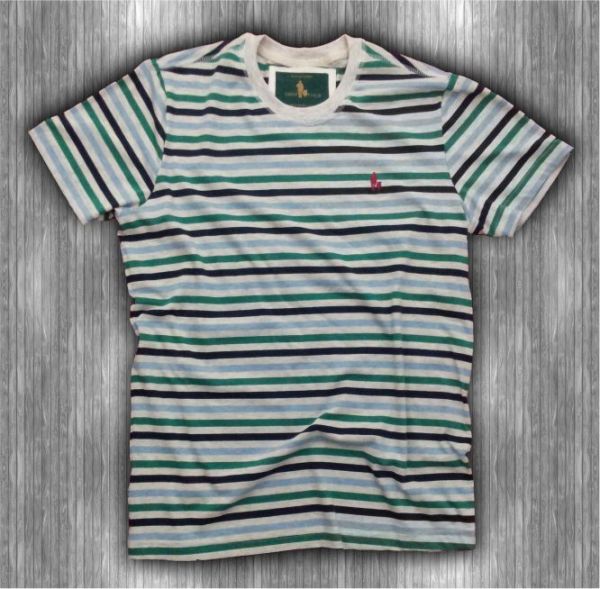 camiseta sheep Fyeld Listrada Gola o