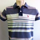 217 - Camiseta pólo masculina slim 100% algodão